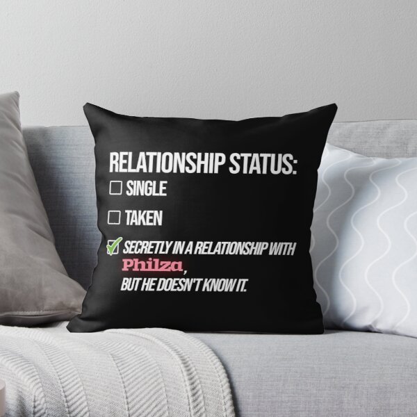 Relationship with Philza Throw Pillow RB1111 product Offical Philza Merch