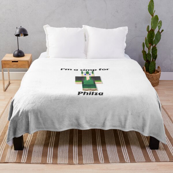 I'm a simp for Philza (White Base) Throw Blanket RB1111 product Offical Philza Merch