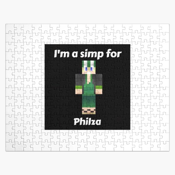 I'm a simp for Philza (Black Base) Jigsaw Puzzle RB1111 product Offical Philza Merch
