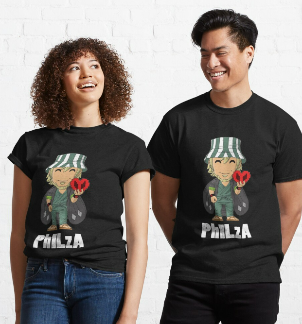 philza-t-shirts-graphic-philzas-cosplay-bucket-hat-love-classic-t-shirt