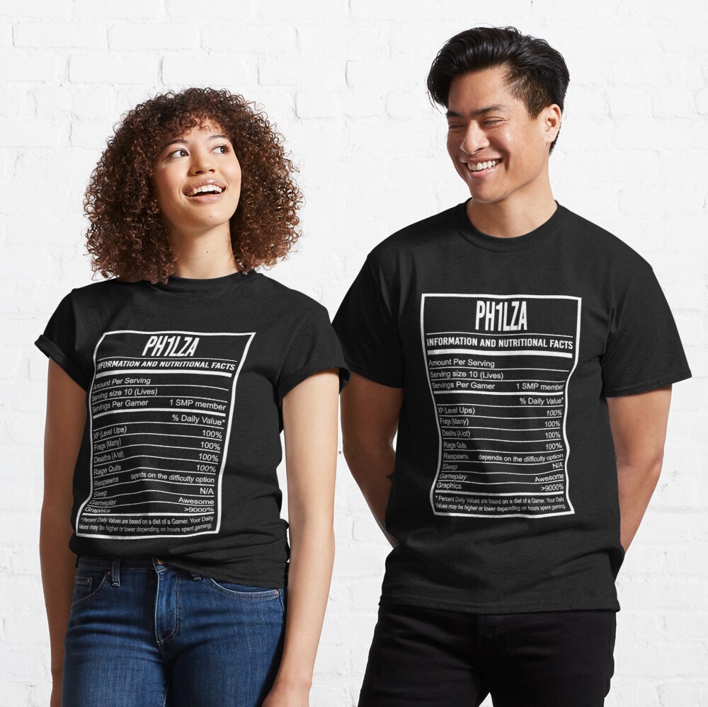 philza-t-shirts-information-and-nutritional-facts-classic-t-shirt